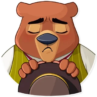 Telegram sticker 😔 Todd Bear