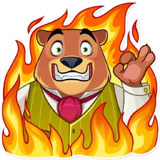 Telegram sticker 😅 Todd Bear