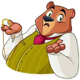 Sticker 🤷‍♂️ Todd Bear