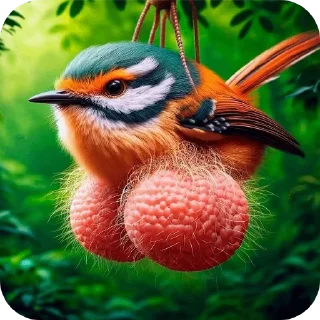 Sticker 🐦 Волосатый пенис бобра