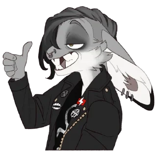 Telegram sticker 👍 iron hare
