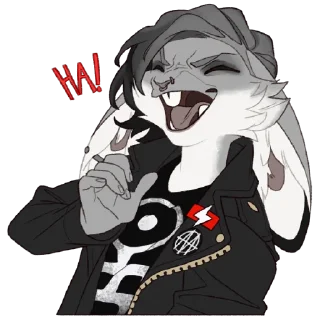 Telegram sticker 😆 iron hare