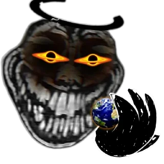 Telegram sticker 🌍 TROLL FACE HORROR/EDIT (RasForUltar)