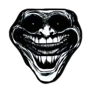 Telegram sticker 🤘 TROLL FACE HORROR/EDIT (RasForUltar)