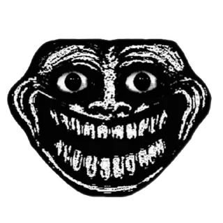 Telegram sticker 👏 TROLL FACE HORROR/EDIT (RasForUltar)