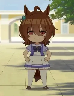 Telegram sticker 🌟 Umamusume by Archaon :: @fStikBot