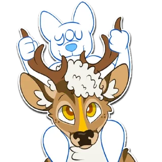 Telegram sticker 🦌 Parsec