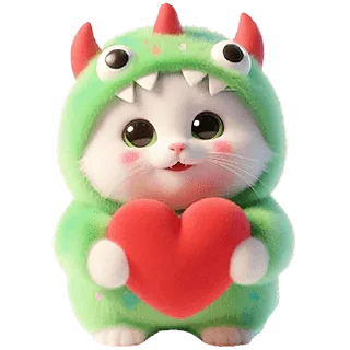 Telegram sticker 😍 Пушистые монстры @Nyasticks2