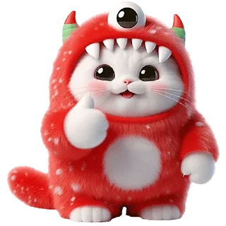 Telegram sticker 👍 Пушистые монстры @Nyasticks2