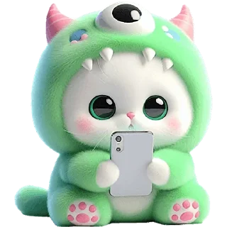 Video sticker 🥹 Пушистые монстры @Nyasticks2