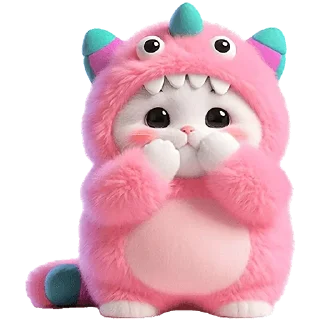 Telegram sticker ☺️ Пушистые монстры @Nyasticks2