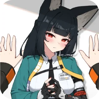 Telegram sticker 😳 Sashimi Miyabi my beloved by @Hunter_178