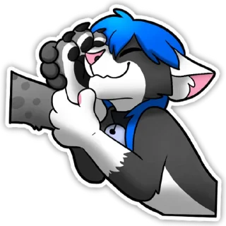 Telegram sticker 🐾 Maho NSFW @mahogato