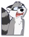 Video sticker 😖 Rosco Raccoon