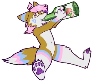 Telegram sticker 🍾 Tikka's Feeling Sticky