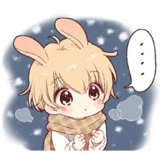 Sticker 😶 Kawaii boi @animestickerchannel