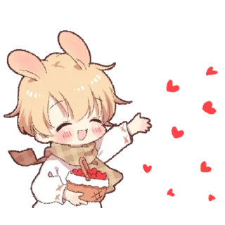 Telegram sticker 🥰 Kawaii boi @animestickerchannel