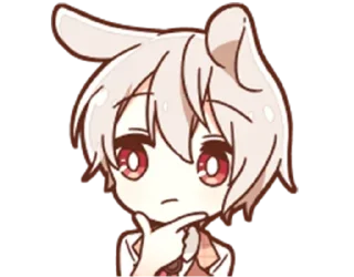 Telegram sticker 🤔 Kawaii boi @animestickerchannel