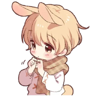 Telegram sticker 🥺 Kawaii boi @animestickerchannel
