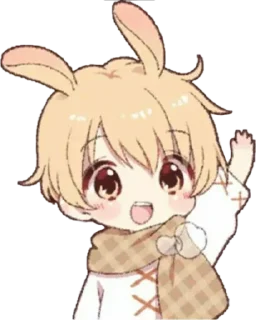 Video sticker 👋 Kawaii boi @animestickerchannel