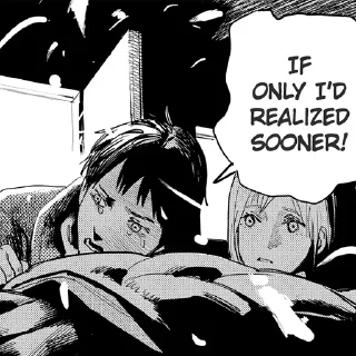 Telegram sticker 😔 Fire Punch (SPOILERS!)