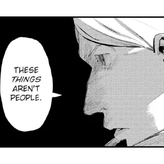 Telegram sticker 🖤 Fire Punch (SPOILERS!)