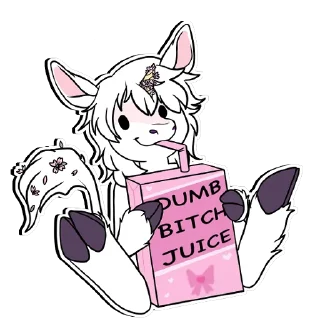 Telegram sticker 🧃 Eryn the Unicorn