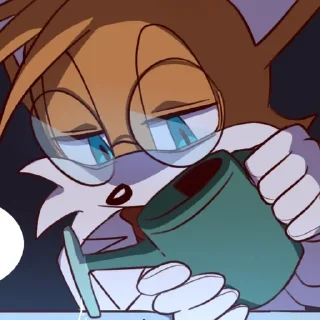 Telegram sticker 🌟 Tails the fox(Idol Amy) :: @fStikBot