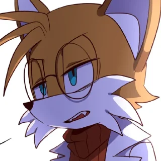 Sticker 🌟 Tails the fox(Idol Amy) :: @fStikBot