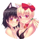 Video sticker 😚 kissing girls