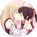 Telegram sticker 😘 kissing girls
