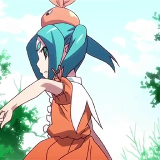 Video sticker 🩵 Ёцуги Ононоки @monogatarianime