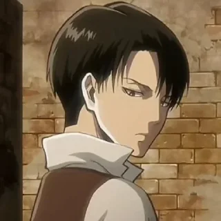 Telegram stiker 👀 - ᗷY @ahMshY 𓉮 . Levi Ackerman