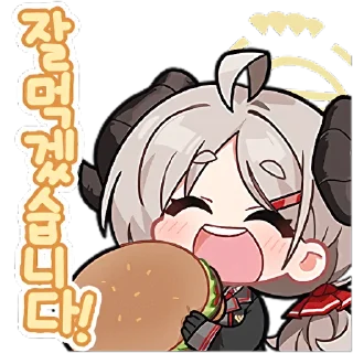 Video sticker 🍔 Blue Archive KR KT
