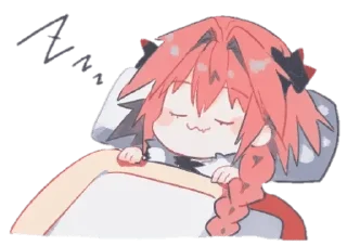 Telegram sticker 😴 Astolfo — @stckrRobot