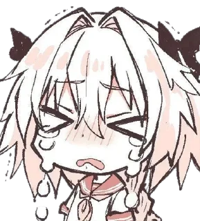 Telegram sticker 😭 Astolfo — @stckrRobot