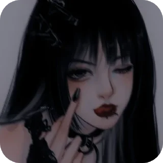 Video sticker 🖕 Black 🖤