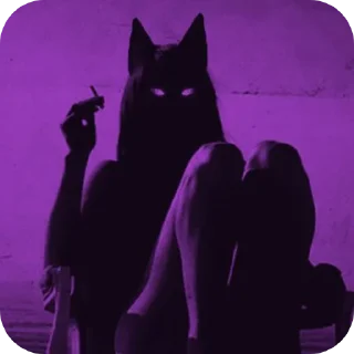 Telegram sticker 🐱 Black 🖤