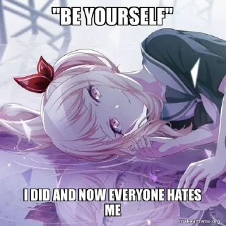 Телеграм стикер ⭐️ Anime memes • @sticbot