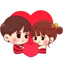 Telegram sticker ❤️ ♥️Lovely | @HANGSEED⬝