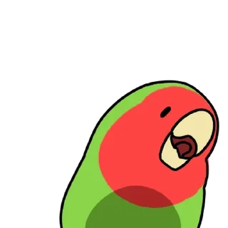 Telegram sticker 💬 시끄러운 앵무새들 By @KakaoEmoticon