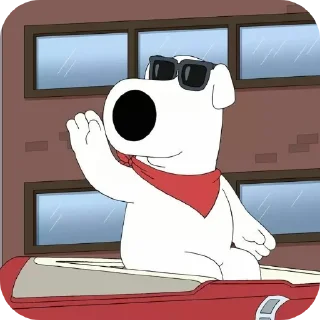 Telegram sticker 📺 Брайан Гриффин @sticersgerip