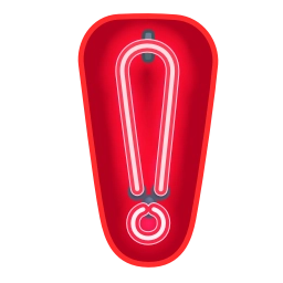 Sticker ❗ Glow Font | @Premium_Emojis_Telegram