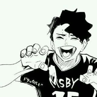 Telegram sticker 💘 - 𝐽𝑂𝐼𝑁 : @AHMSHY . Haikyuu (manga)