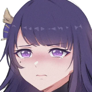 Telegram sticker 😭 Waifu Impact