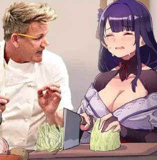 Telegram sticker 🤬 Waifu Impact