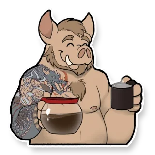 Video sticker ☕️ Jinn the Boar