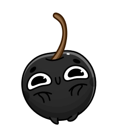 Telegram sticker ☺️ Black Cherry :: @fStikBot