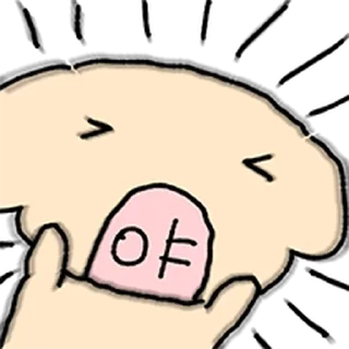 Telegram sticker ⭐ 말랑콩떡 감자떡 13 @moe_sticker_bot
