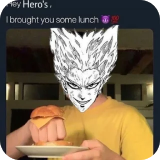 Video sticker ✋ one punch man